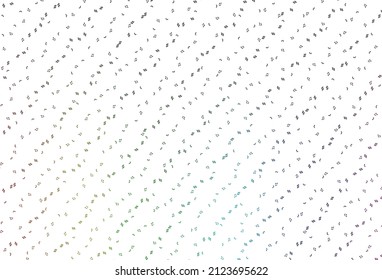 Light Multicolor, Rainbow vector texture with musical notes. Shining illustration of colorful gradient music notes. Pattern for websites of musitians.