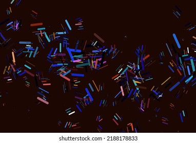 Light Multicolor, Rainbow vector texture with colorful lines. Modern geometrical abstract illustration with staves. Smart design for your business advert.