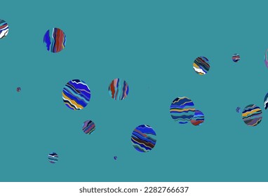 Light multicolor, rainbow vector texture with disks. Beautiful colored illustration with blurred circles in nature style. Pattern for beautiful websites.