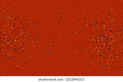 Light Multicolor, Rainbow vector texture with disks. Beautiful colored illustration with blurred circles in nature style. Design for business adverts.