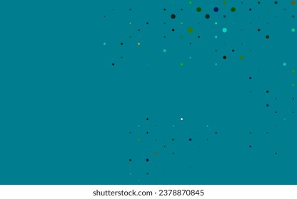 Light Multicolor, Rainbow vector texture with disks. Abstract illustration with colored bubbles in nature style. Pattern for beautiful websites.