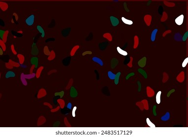 Light Multicolor, Rainbow vector texture with random forms. Colorful chaotic forms with gradient in modern style. Modern design for your business card.