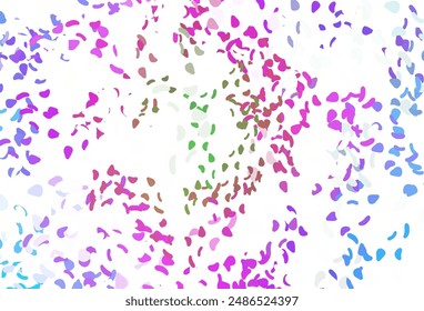 Light multicolor, rainbow vector texture with random forms. Modern abstract illustration with colorful random forms. Simple design for your web site.