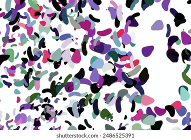 Light Multicolor, Rainbow vector texture with random forms. Illustration with colorful gradient shapes in abstract style. Modern design for your business card.