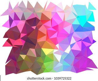 Light Multicolor, Rainbow vector triangle mosaic pattern. Brand-new colored illustration in blurry style with gradient. The best triangular design for your business.