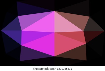 Light Multicolor, Rainbow vector triangle mosaic cover. Colorful abstract illustration with gradient. The best triangular design for your business.