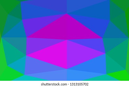 Light Multicolor, Rainbow vector triangle mosaic cover. Shining colored illustration in a Brand new style. Elegant pattern for a brand book.