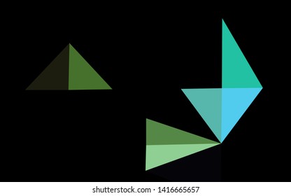 Light Multicolor, Rainbow vector triangle mosaic cover. An elegant bright illustration with gradient. Template for a cell phone background.