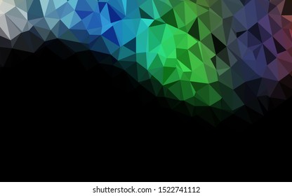 Light Multicolor, Rainbow vector triangle mosaic texture. Colorful illustration in abstract style with gradient. Brand new design for your business.