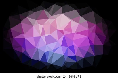 Light Multicolor, Rainbow vector triangle mosaic cover. Glitter abstract illustration with an elegant design. Completely new design for your business.