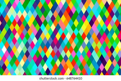 Light Multicolor, Rainbow vector triangle mosaic pattern. Modern geometrical abstract illustration with gradient. The elegant pattern can be used as part of a brand book.