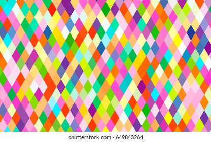 Light Multicolor, Rainbow vector triangle mosaic pattern. Glitter abstract illustration with an elegant design. Brand-new style for your business design.