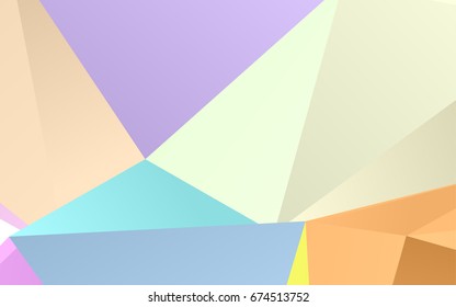 Light Multicolor, Rainbow vector triangle mosaic background. Glitter abstract illustration with an elegant design. A completely new design for your business.