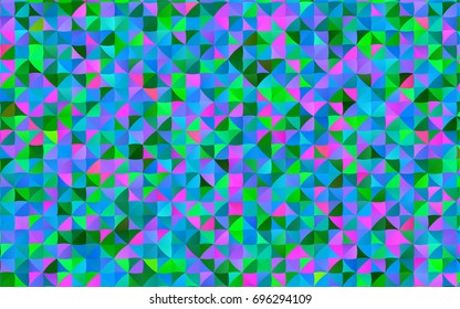 Light Multicolor, Rainbow vector triangle mosaic template. A sample with polygonal shapes. A completely new template for your business design.