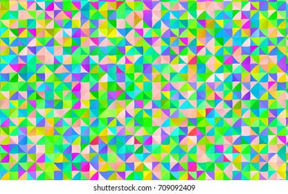 Light Multicolor, Rainbow vector triangle mosaic template. A sample with polygonal shapes. The elegant pattern can be used as part of a brand book.