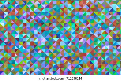 Light Multicolor, Rainbow vector triangle mosaic pattern. Shining colored illustration in a brand-new style. The completely new template can be used for your brand book.