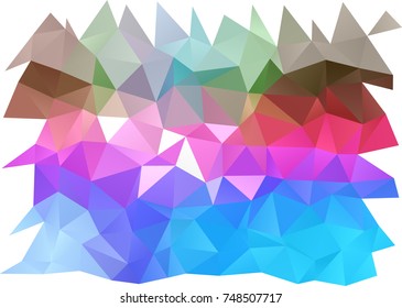 Light Multicolor, Rainbow vector triangle mosaic background. Colorful illustration in abstract style with gradient. A completely new design for your business.