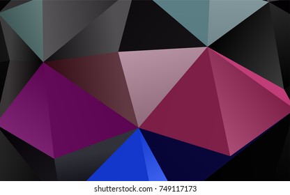 Light Multicolor, Rainbow vector triangle mosaic background. Brand-new colored illustration in blurry style with gradient. Brand-new style for your business design.
