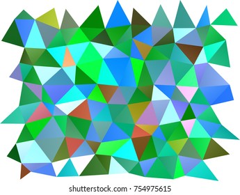 Light Multicolor, Rainbow vector triangle mosaic template. A completely new color illustration in a vague style. Brand-new design for your business.
