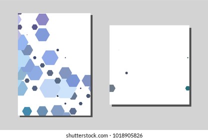 Light Multicolor, Rainbowvector background for presentations. Booklet with textbox on colorful abstract background. The pattern can be used for any ad, booklets.