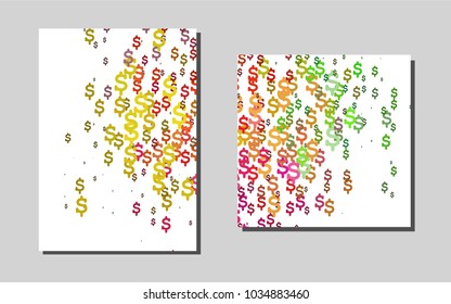 Light Multicolor, Rainbowvector background for presentations. Blurred decorative design in abstract style with textbox. Pattern for beautiful business cards, folders.