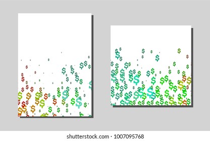 Light Multicolor, Rainbowvector banner for websites. Glitter abstract design concept with text box. Pattern for ads, leaflets, labels of your business.