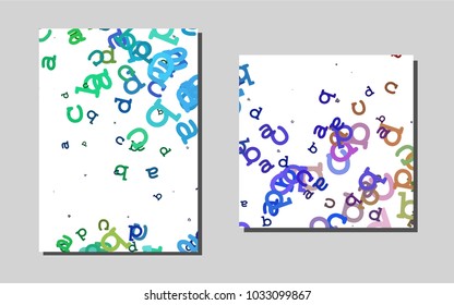 Light Multicolor, Rainbowvector banner for websites. Web interface on abstract background with colorful gradient. The pattern can be used for any ad, booklets.