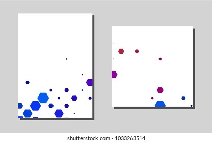Light Multicolor, Rainbowvector banner for websites. Abstract booklet on colored background with gradient. Completely new template for your brand book.