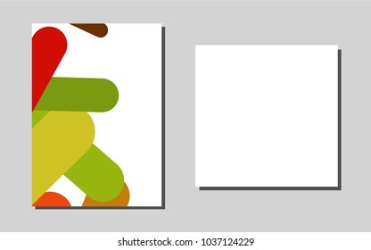 Light Multicolor, Rainbowvector banner for websites. Booklet with textbox on colorful abstract background. Beautiful design for cover of notepads.