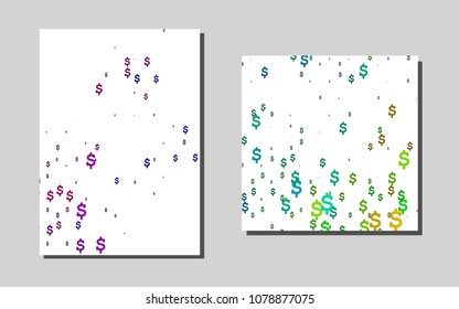 Light Multicolor, Rainbowvector banner for websites. Modern abstract design concept with colorful gradient. Pattern for ads, leaflets, labels of your business.