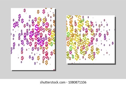 Light Multicolor, Rainbowvector banner for websites. Beautiful colored sample in A4 size. Pattern for ads, leaflets, labels of your business.