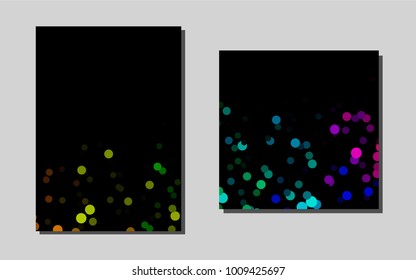 Light Multicolor, Rainbowvector brochure for ui, ux design. Web interface on abstract background with colorful gradient. Pattern for ads, leaflets, labels of your business.