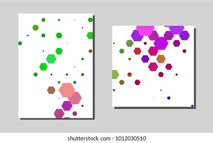 Light Multicolor, Rainbowvector brochure for ui, ux design. Glitter abstract design concept with text box. Pattern for beautiful business cards, folders.