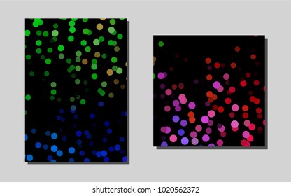 Light Multicolor, Rainbowvector brochure for ui, ux design. Blurred decorative design in abstract style with textbox. Beautiful design for cover of notepads.