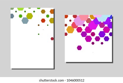 Light Multicolor, Rainbowvector brochure for ui, ux design. Modern abstract design concept with colorful gradient. Pattern for beautiful business cards, folders.
