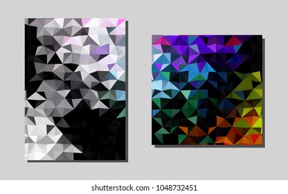 Light Multicolor, Rainbowvector brochure for ui, ux design. Abstract booklet on colored background with gradient. Pattern can be used as a template for calendars.