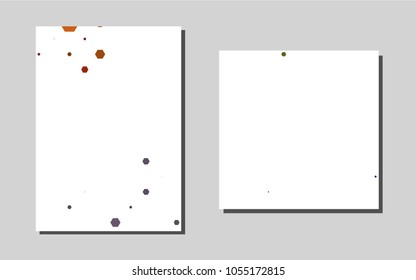 Light Multicolor, Rainbowvector brochure for ui, ux design. Glitter abstract design concept with text box. New design for a poster, banner of your website.