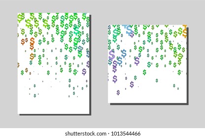 Light Multicolor, Rainbowvector cover for Envelopes. Modern abstract design concept with colorful gradient. Beautiful design for cover of notepads.