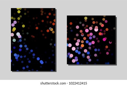Light Multicolor, Rainbowvector cover for Envelopes. Glitter abstract design concept with text box. Completely new template for your brand book.