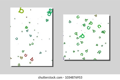 Light Multicolor, Rainbowvector cover for Envelopes. Abstract booklet on colored background with gradient. Completely new template for your brand book.