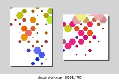 Light Multicolor, Rainbowvector cover for Envelopes. Booklet with textbox on colorful abstract background. Pattern for beautiful business cards, folders.