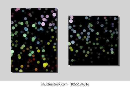 Light Multicolor, Rainbowvector cover for Envelopes. Glitter abstract design concept with text box. Pattern can be used as a template for calendars.