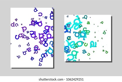 Light Multicolor, Rainbowvector cover for Envelopes. Modern abstract design concept with colorful gradient. Beautiful design for cover of notepads.
