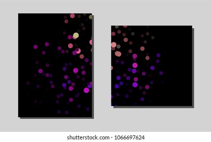 Light Multicolor, Rainbowvector cover for Envelopes. Glitter abstract design concept with text box. The pattern can be used for any ad, booklets.
