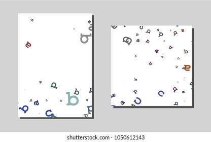 Light Multicolor, Rainbowvector layout for Leaflets. Modern abstract design concept with colorful gradient. Pattern for beautiful business cards, folders.
