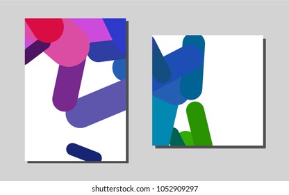 Light Multicolor, Rainbowvector layout for Leaflets. Abstract booklet on colored background with gradient. Pattern for beautiful business cards, folders.