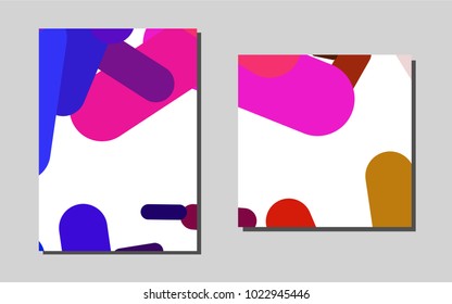 Light Multicolor, Rainbowvector pattern for posters. Booklet with textbox on colorful abstract background. Beautiful design for cover of notepads.