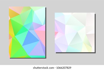 Light Multicolor, Rainbowvector pattern for posters. Booklet with textbox on colorful abstract background. New design for a poster, banner of your website.