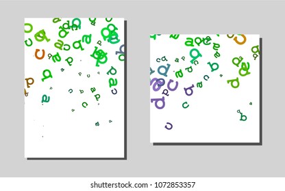 Light Multicolor, Rainbowvector pattern for posters. Blurred decorative design in abstract style with textbox. Completely new template for your brand book.