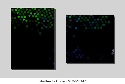 Light Multicolor, Rainbowvector pattern for posters. Abstract booklet on colored background with gradient. Pattern for beautiful business cards, folders.